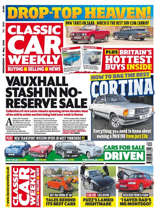 Cover image for Classic Car Weekly
